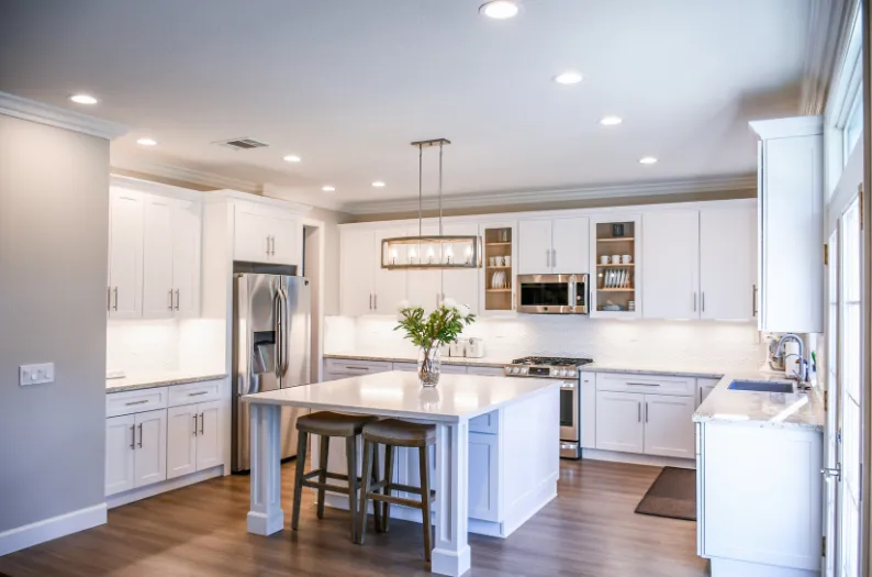 Painted kitchen cabinets